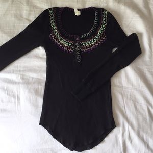 Free people long sleeve shirt